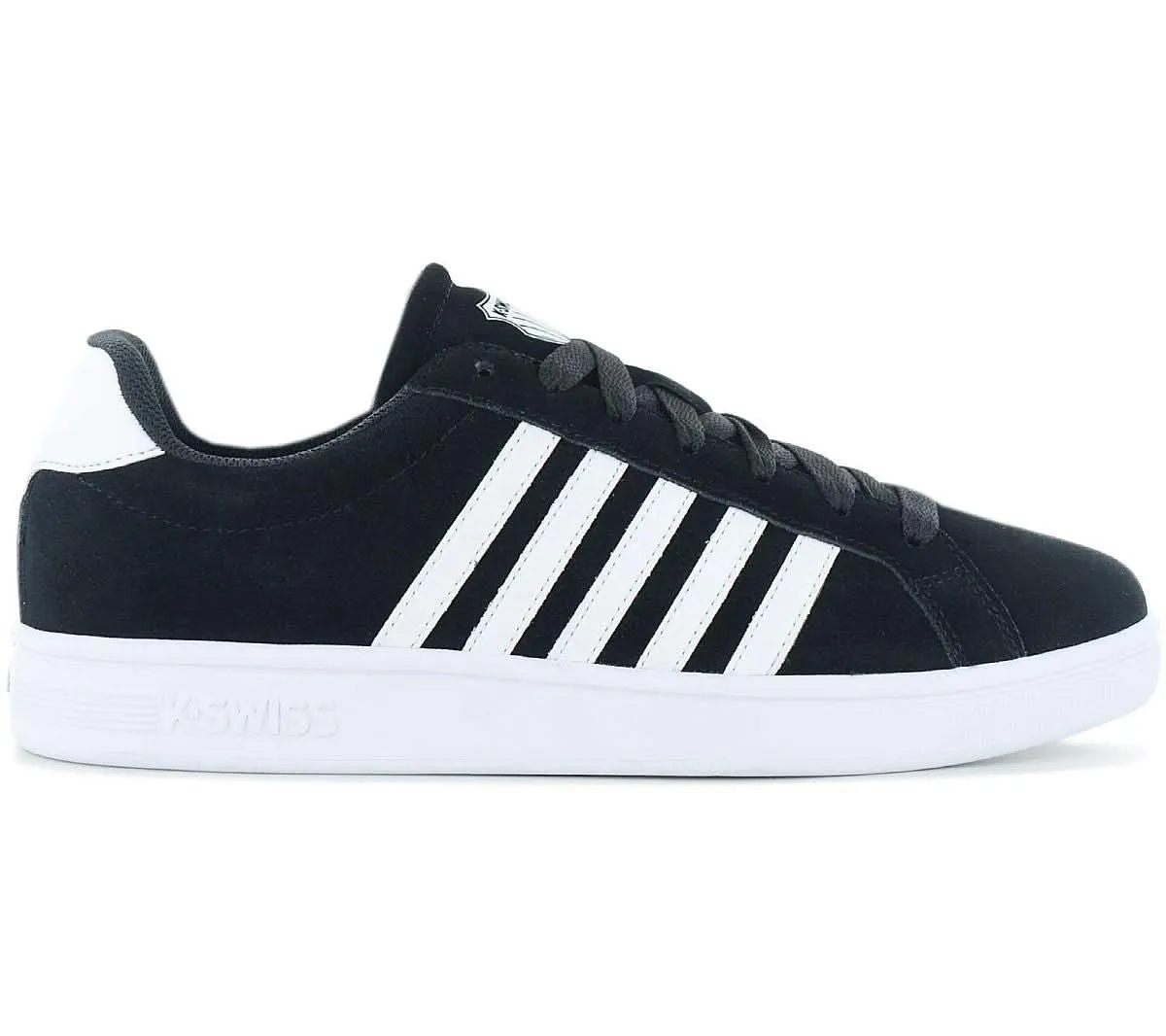 K-Swiss Court Tiebreak SDE - Herren Sneakers Schuhe Leder Schwarz 07012-002-M