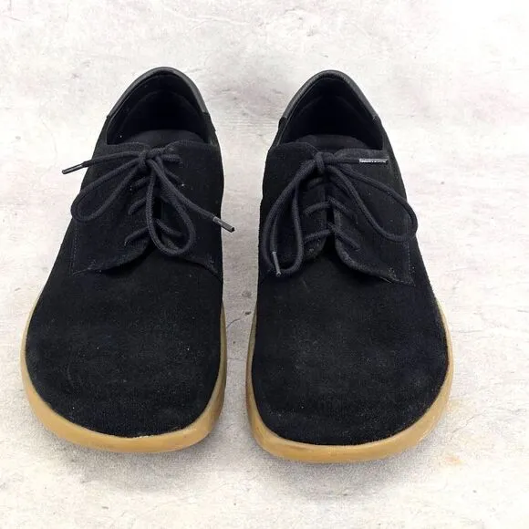 Kalso Earth Shoes Dawson Men's 11.5 Black Suede Leather Negative Heel‎ Rare