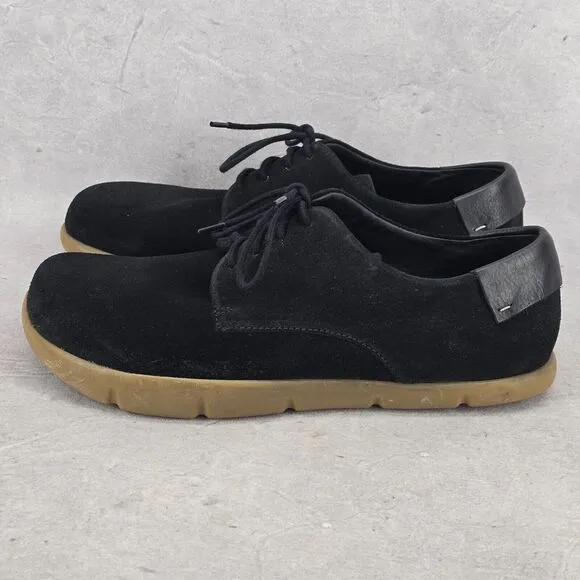 Kalso Earth Shoes Dawson Men's 11.5 Black Suede Leather Negative Heel‎ Rare