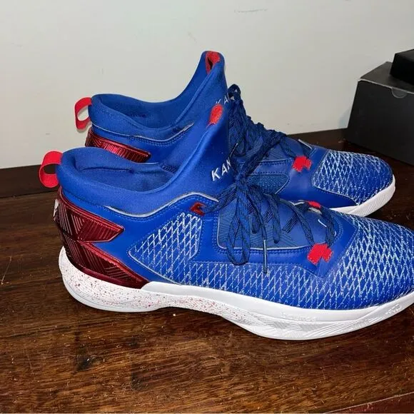Kansas Jayhawks Team Issued Blue White Damian Lillard 2 Shoes Athletics Program
