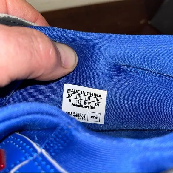 Kansas Jayhawks Team Issued Blue White Damian Lillard 2 Shoes Athletics Program