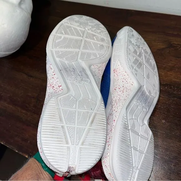 Kansas Jayhawks Team Issued Blue White Damian Lillard 2 Shoes Athletics Program