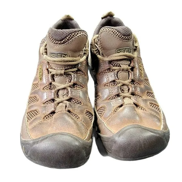 Keen Targhee Mens 8 Brown Vent Low Top Trail Hiking Shoes Boots 1018577