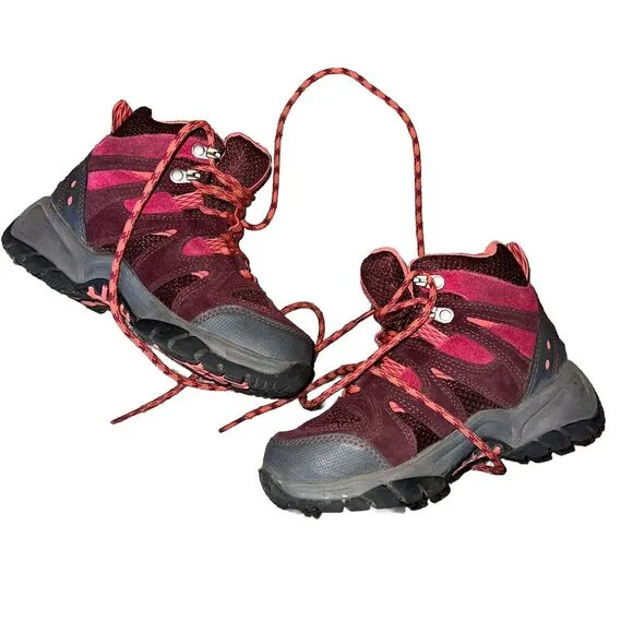 Kids LL BEAN TRAIL MODEL HIKERS Tek2.5 HIKING BOOTS SHOES  Black Cherry Size 13