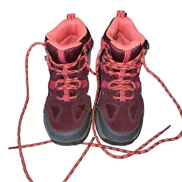 Kids LL BEAN TRAIL MODEL HIKERS Tek2.5 HIKING BOOTS SHOES  Black Cherry Size 13