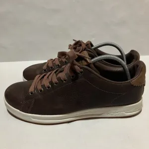 Kuru Mens Size 9.5 Medium Roam Brown Leather Classic Court Sneaker Shoes