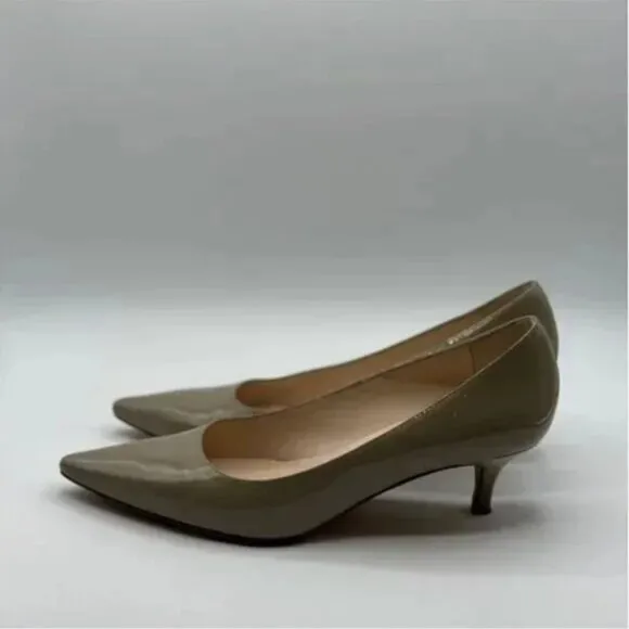 LK Bennett Women's Audrey Pointed-toe Patent Leather Court Shoes Size 40