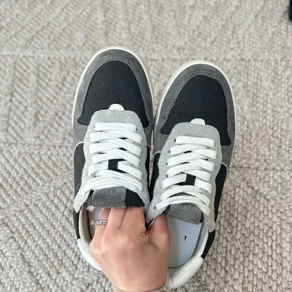Madewell Court Sneakers in Dark Colorblock Nubuck and Suede women size 7,5
