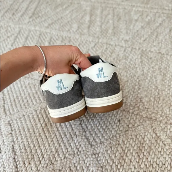 Madewell Court Sneakers in Dark Colorblock Nubuck and Suede women size 7,5