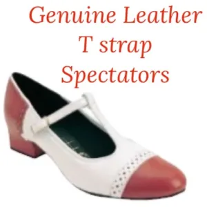 Mary Jane T Strap Spectator Heels tictactoes Character Dance Swing Performance
