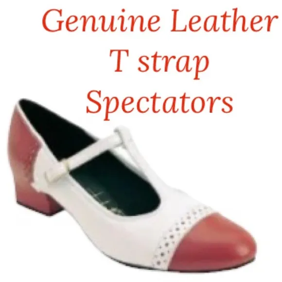 Mary Jane T Strap Spectator Heels tictactoes Character Dance Swing Performance