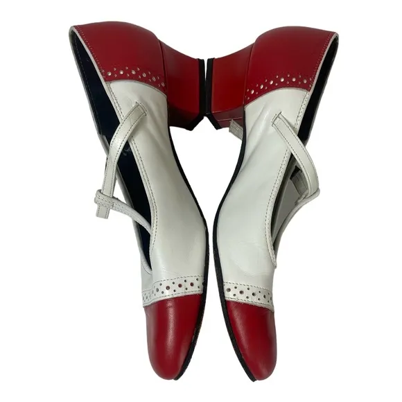 Mary Jane T Strap Spectator Heels tictactoes Character Dance Swing Performance
