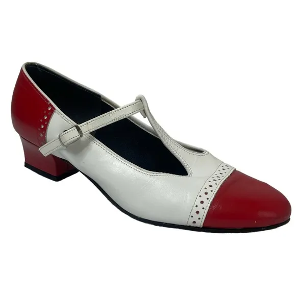 Mary Jane T Strap Spectator Heels tictactoes Character Dance Swing Performance