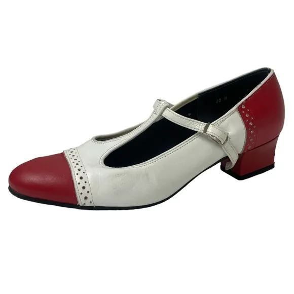 Mary Jane T Strap Spectator Heels tictactoes Character Dance Swing Performance