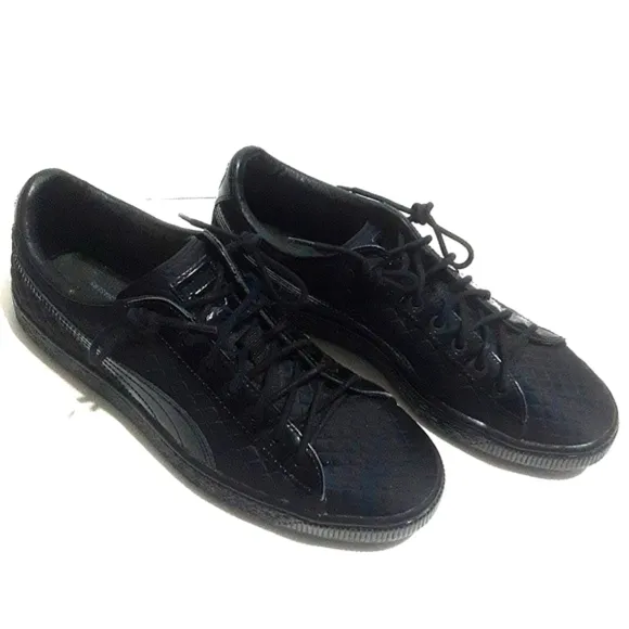 Meek Mill Dream Chaser Black Quilted Leather Men's Sneakers US 7.5
