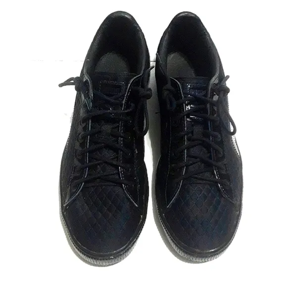 Meek Mill Dream Chaser Black Quilted Leather Men's Sneakers US 7.5