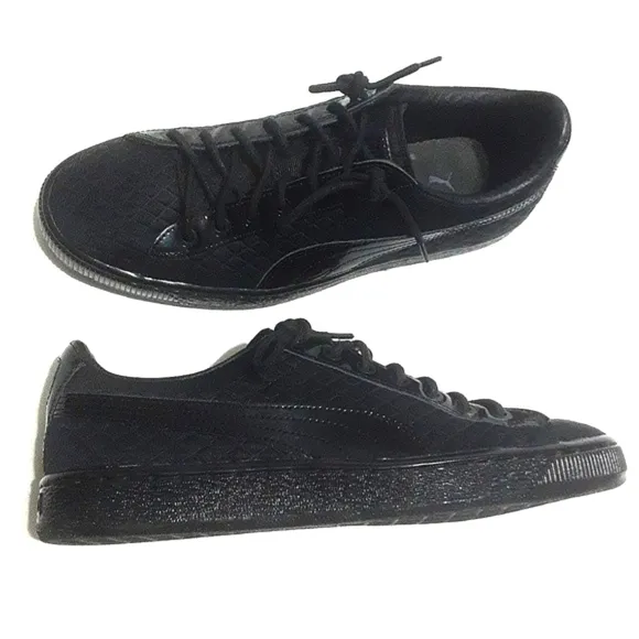 Meek Mill Dream Chaser Black Quilted Leather Men's Sneakers US 7.5