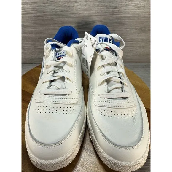 Men Reebok Club C 85 Tennis Shoes Sneakers Size 11 Chalk White Blue IE9388