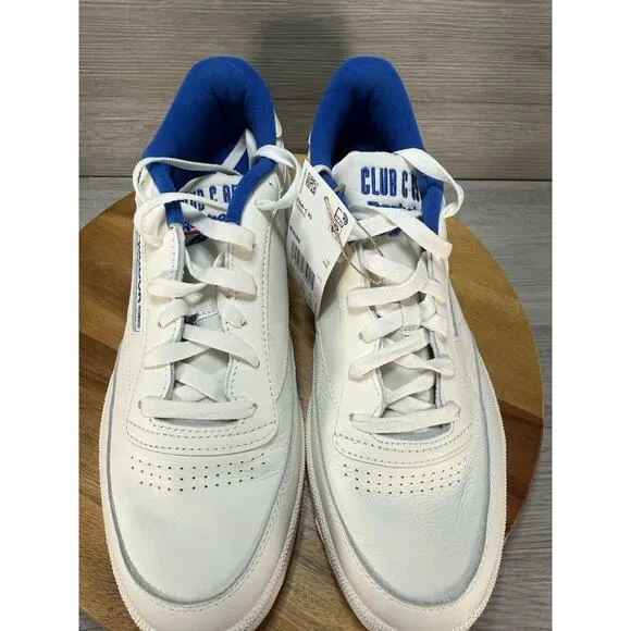Men Reebok Club C 85 Tennis Shoes Sneakers Size 11 Chalk White Blue IE9388