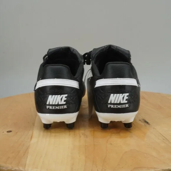 Mens 7 / Womens 8.5 - Nike Premier III 3 FG Leather Soccer Cleats Black White