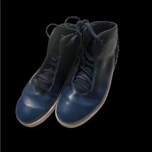 Mens 9 NIKE Jordan Instigator Navy Blue Leather Shoes 705076-401 2014 Basketball