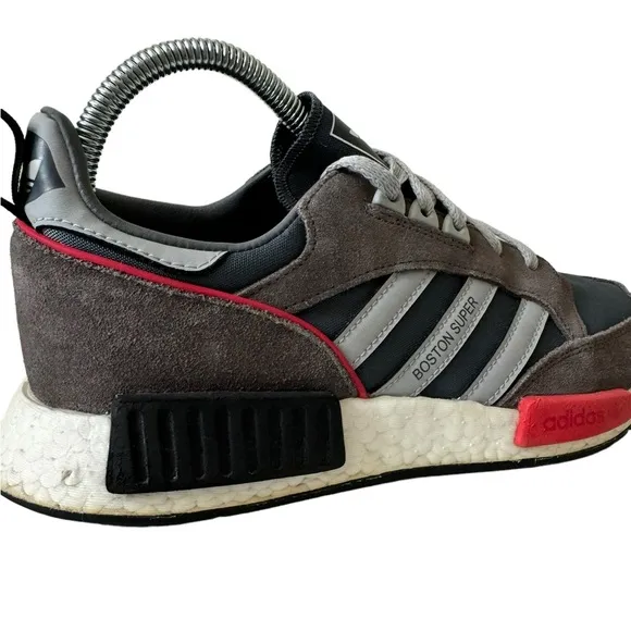 Men's Adidas Boston Super R1 Running Tennis Shoes in Cool Grey 7