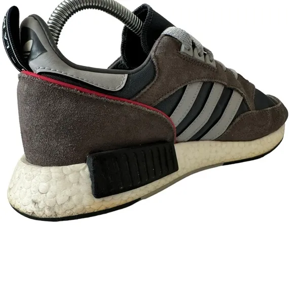 Men's Adidas Boston Super R1 Running Tennis Shoes in Cool Grey 7