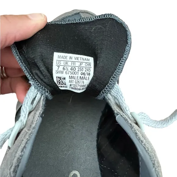 Men's Adidas Boston Super R1 Running Tennis Shoes in Cool Grey 7