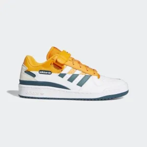 MEN'S Adidas Originals Forum Low Premium White Crew Orange Teal Shoes FY4970