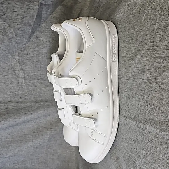 Men's Adidas Stan Smith Court Sneaker, White, Size 9 (#635)