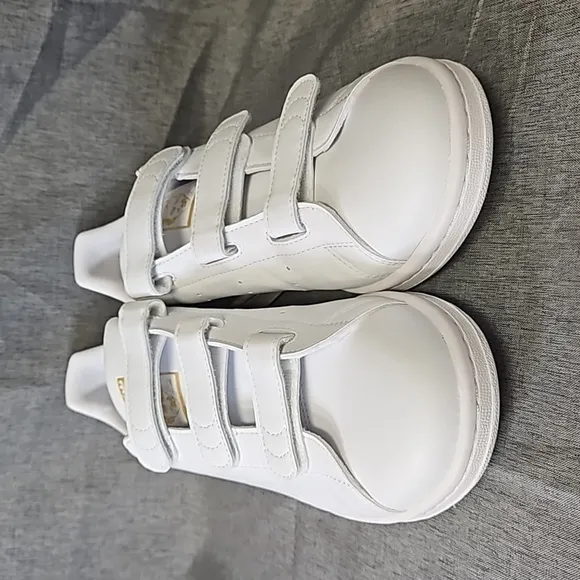 Men's Adidas Stan Smith Court Sneaker, White, Size 9 (#635)
