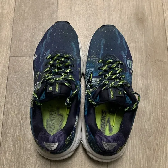 Mens Brooks Ghost 12 Boston Marathon 2020 Lace Up Running Sneakers Shoes