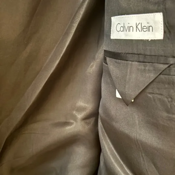 Men's Calvin Klein Charcoal Dress Coat Size XL