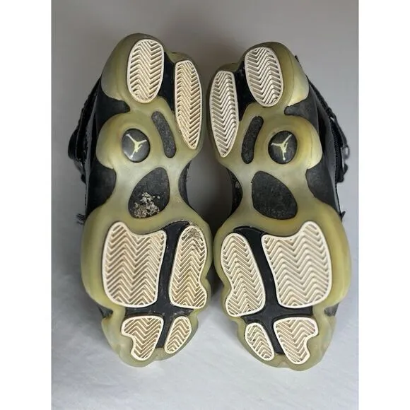 Men's Nike Air Jordan 6 Rings Black Ice White Basketball Shoes 322992-011 Size 8