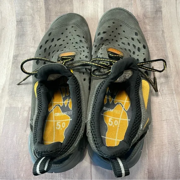 Mens Nike Free Trail 5.0 Gray Suede Athletic Running Shoes Sneakers Size 10