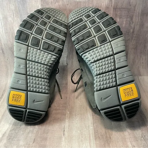 Mens Nike Free Trail 5.0 Gray Suede Athletic Running Shoes Sneakers Size 10