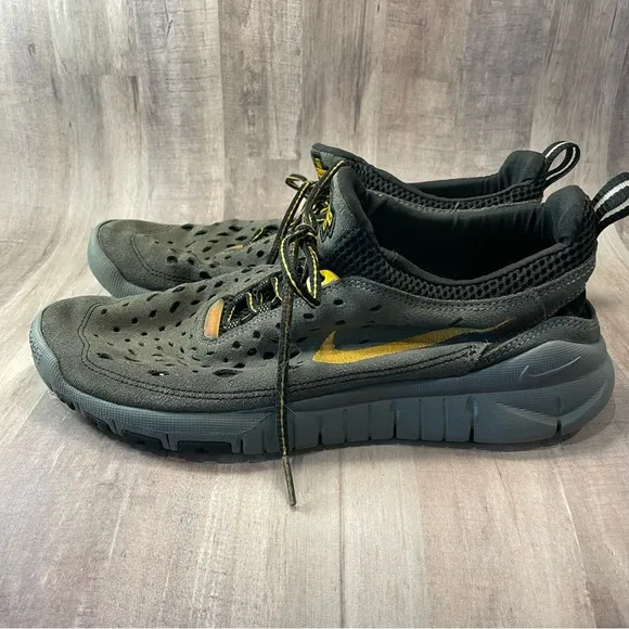 Mens Nike Free Trail 5.0 Gray Suede Athletic Running Shoes Sneakers Size 10