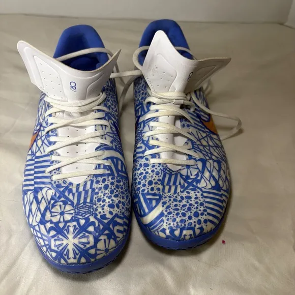 Men's Nike Zoom Mercurial Vapor 15 Academy CR7IC Azulejo Blue SoccerShoes Sz 8.5