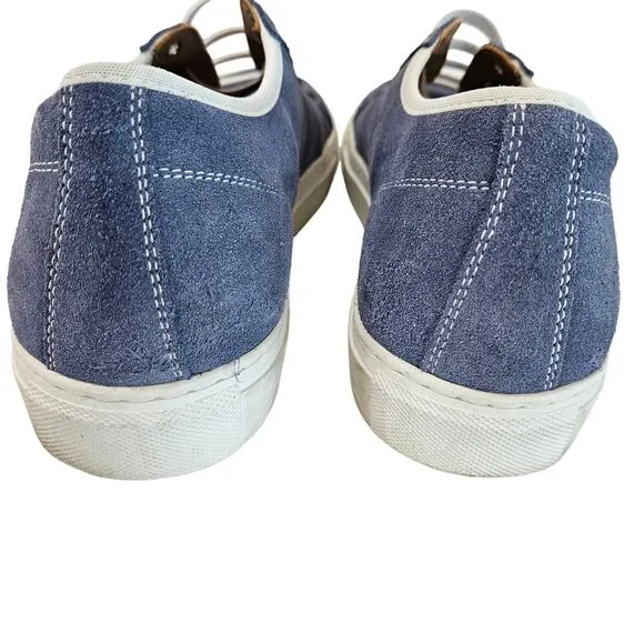 Men's Pastori Blue Suede Slip Ons, Size 8 1/2