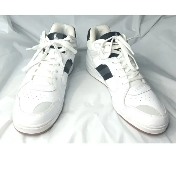 Men's Polo Ralph Lauren Polo Court Mid-Top Pro Sneakers Size 13 Medium