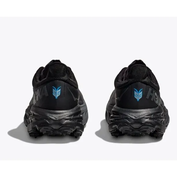 Mens Size 8.5 D Hoka One One Speedgoat 5 GTX Spike Shoes Black Winterized Trail
