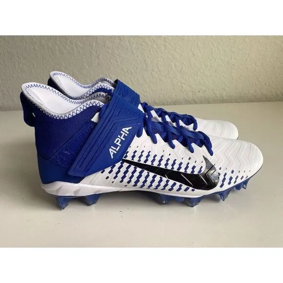 Men’s Sz 13 Nike Alpha Menace Pro 2 Mid Football Cleats BV3945-101 Team Royal