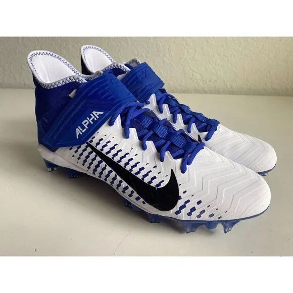 Men’s Sz 13 Nike Alpha Menace Pro 2 Mid Football Cleats BV3945-101 Team Royal