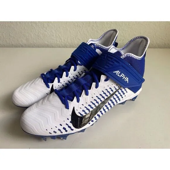 Men’s Sz 13 Nike Alpha Menace Pro 2 Mid Football Cleats BV3945-101 Team Royal