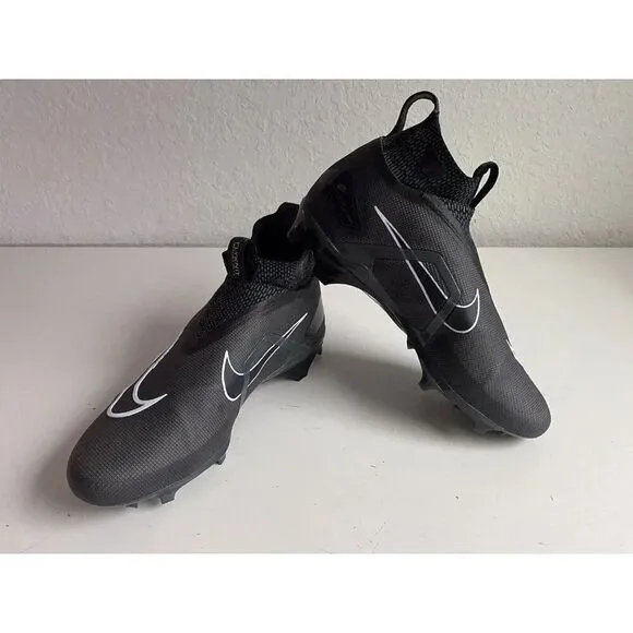 Men's  Sz 10.5 Nike Alpha Menace Elite 3 Black Football Cleats CT6648-010 NEW