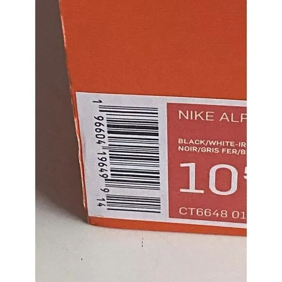 Men's  Sz 10.5 Nike Alpha Menace Elite 3 Black Football Cleats CT6648-010 NEW