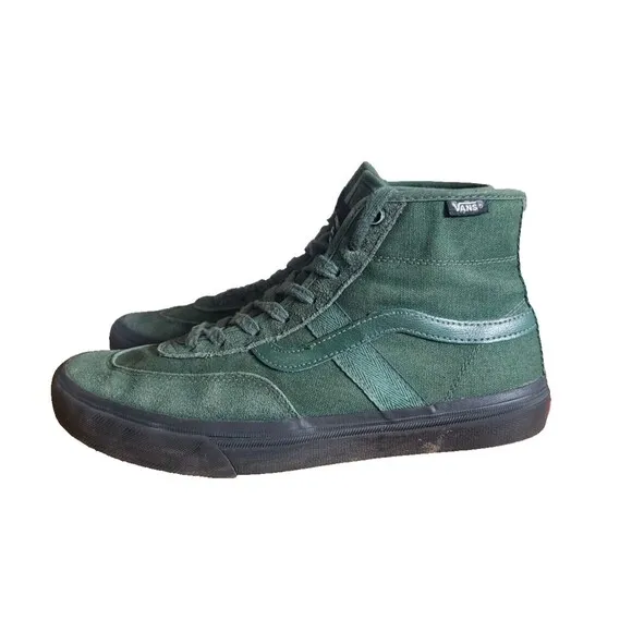 Men’s Vans Off The Wall x Gilbert Crockett High Top Sneakers/Shoes Green Size 9