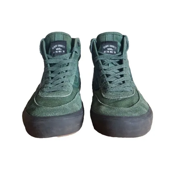 Men’s Vans Off The Wall x Gilbert Crockett High Top Sneakers/Shoes Green Size 9