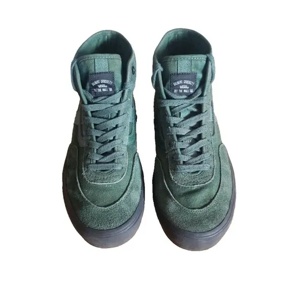 Men’s Vans Off The Wall x Gilbert Crockett High Top Sneakers/Shoes Green Size 9