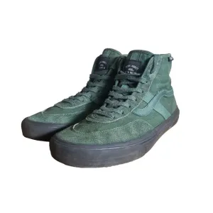 Men’s Vans Off The Wall x Gilbert Crockett High Top Sneakers/Shoes Green Size 9